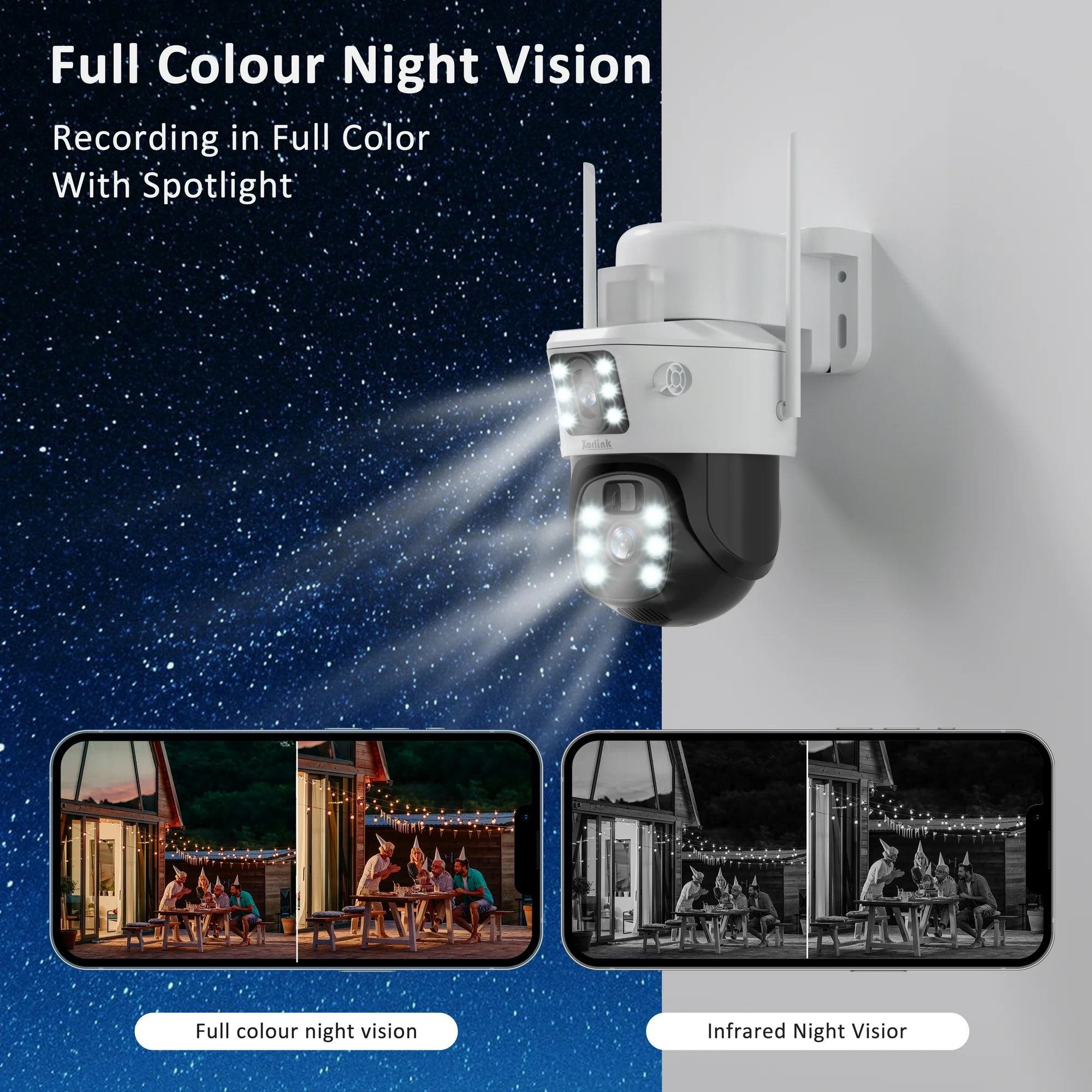 Xorlink Cámara de Seguridad Solar de 4K/8MP, Cámara Exterior Inalámbrica con Vista de 360° - Imagen 4