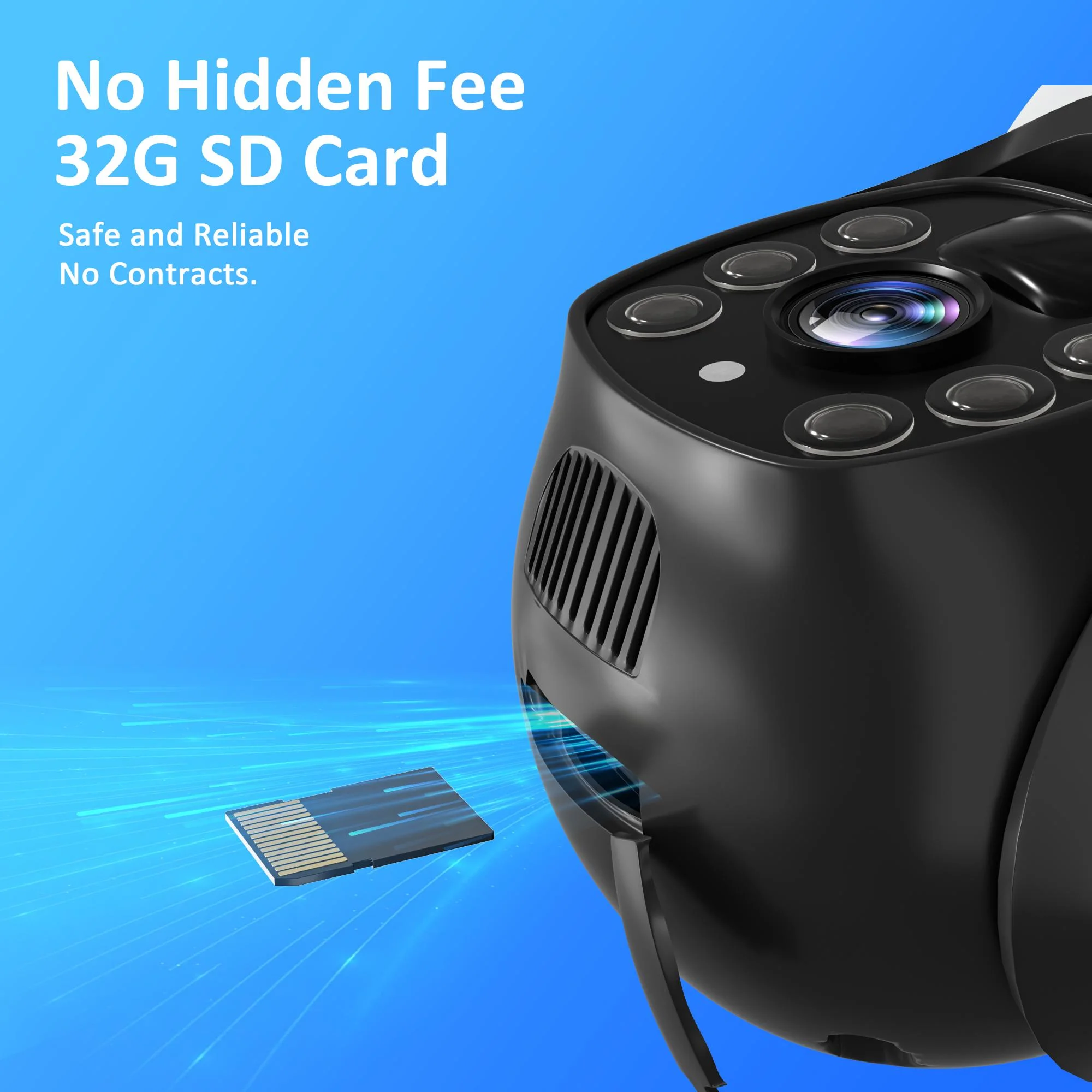 Xorlink Cámara de Seguridad Solar de 4K/8MP, Cámara Exterior Inalámbrica con Vista de 360° - Imagen 5