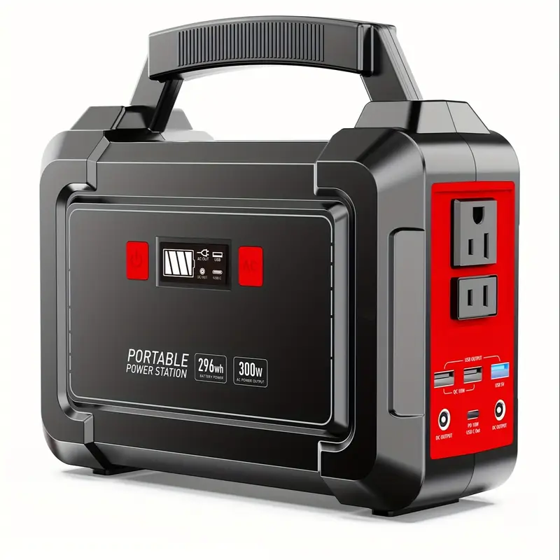 Estación de Energía Portátil 200W/300W Pico Generador Solar para Camping con Batería 155Wh/167Wh/296Wh - Imagen 6